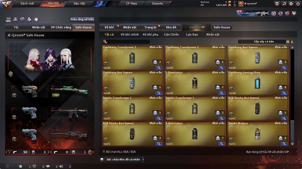shop acc cf uy tin gia re